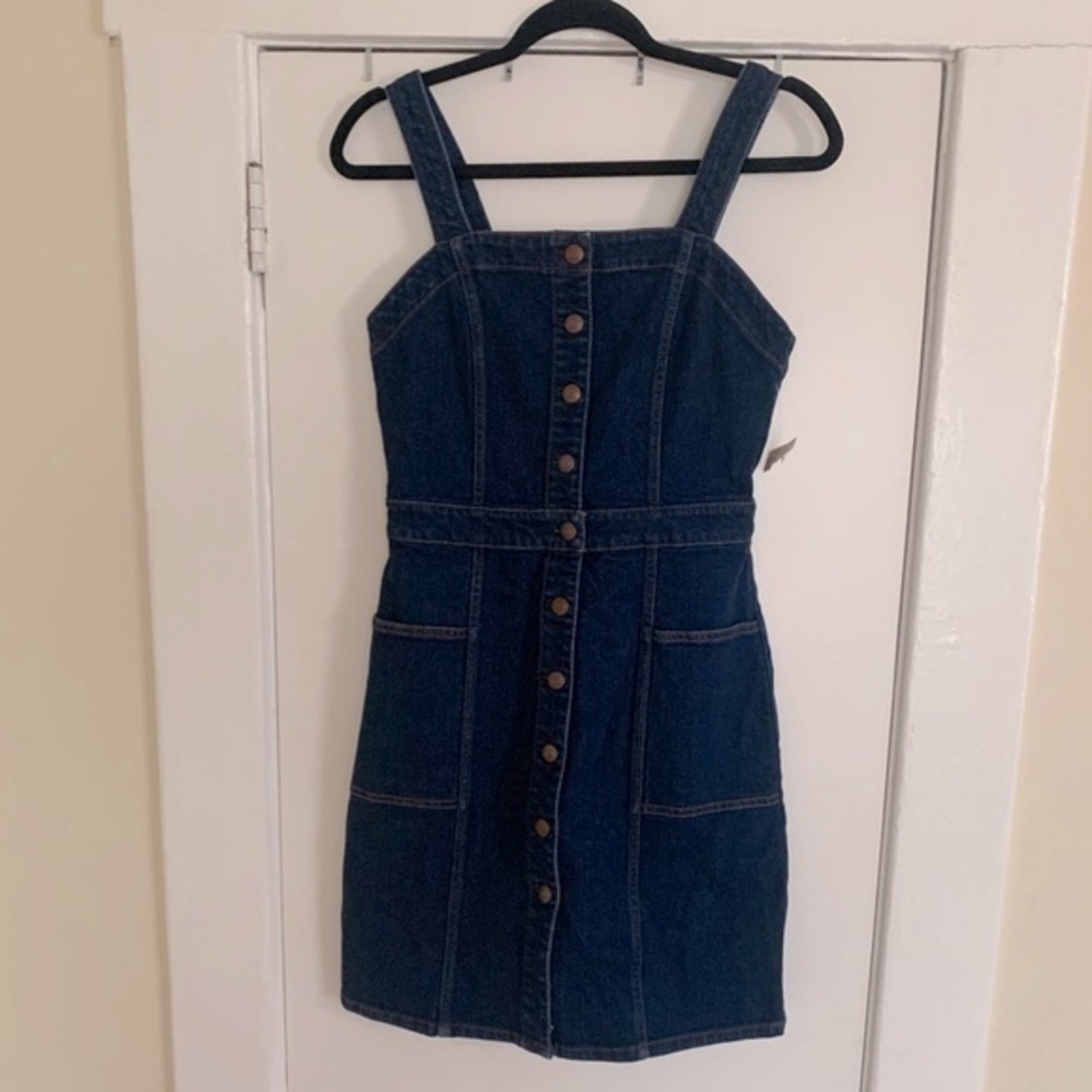 OAT New York Overall‎ Jean Mini Dress Size 2